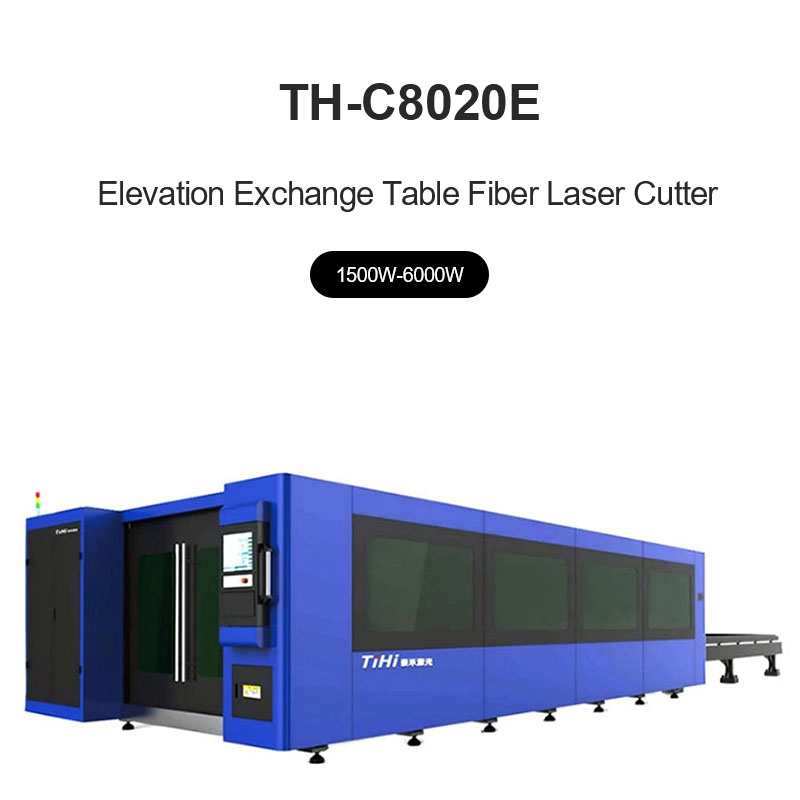 Máquina de corte a laser de fibra para mesa de troca de elevação