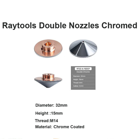 Bicos duplos Raytools cromados