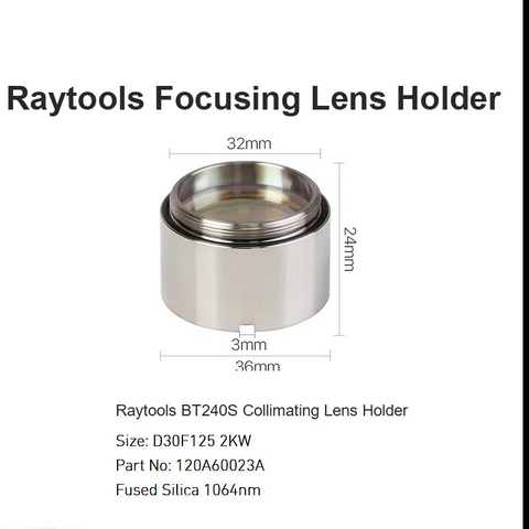 Suporte de lente de colimação Raytools BT240S D30 F125 2KW
