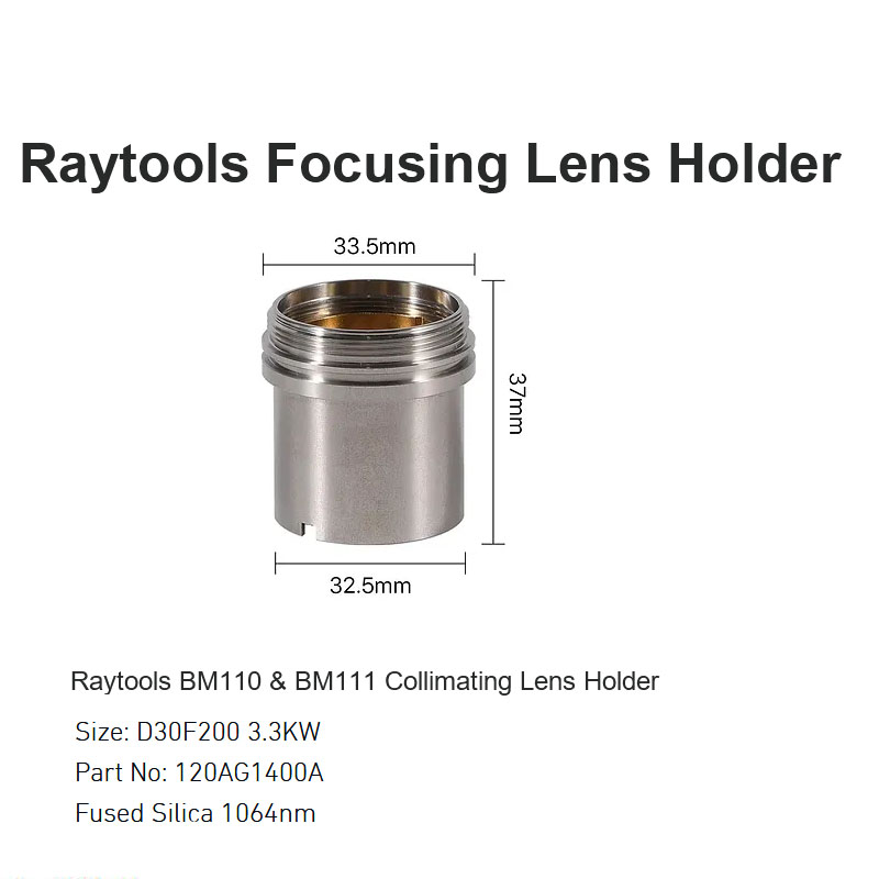 Suporte de lente de colimação Raytools BM110 e BM111 D30 F200 3.3KW