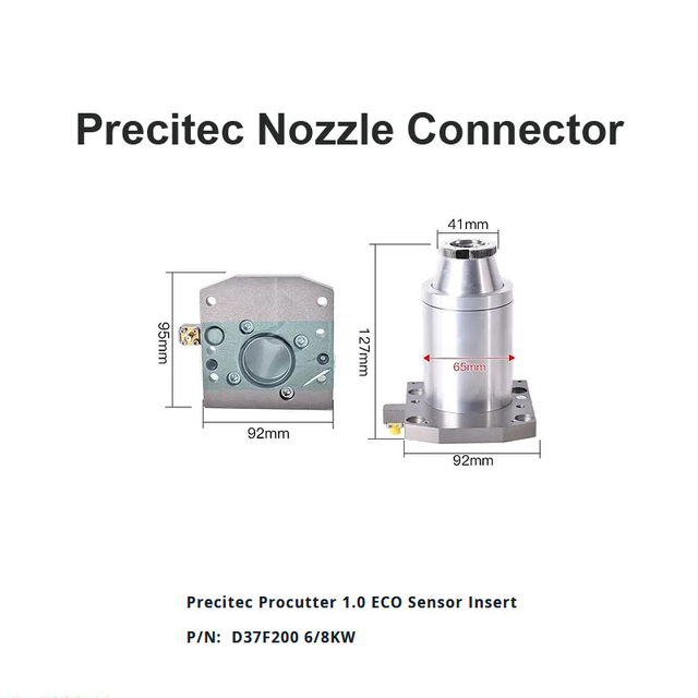 Conector de bico Precitec D37 F200 6/8 KW