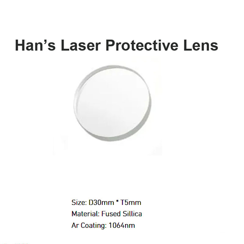 Lente protetora a laser Han's D30 *T5mm
