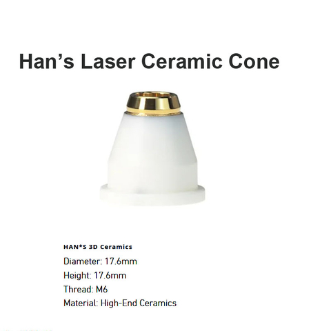 Cone Cerâmico Laser Han's D17,6 mm H17,6mm