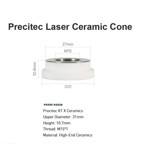 Cone Cerâmico Laser Precitec D31mm H10.7mm