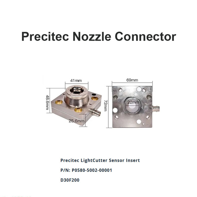 Conector de bico Precitec D30 F200