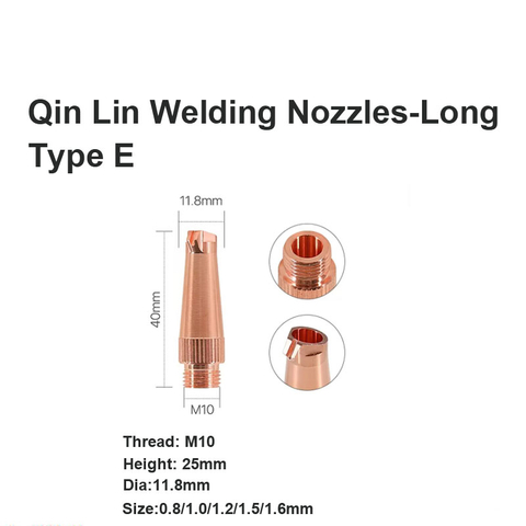 Bicos de soldagem Qin Lin - longos tipo E