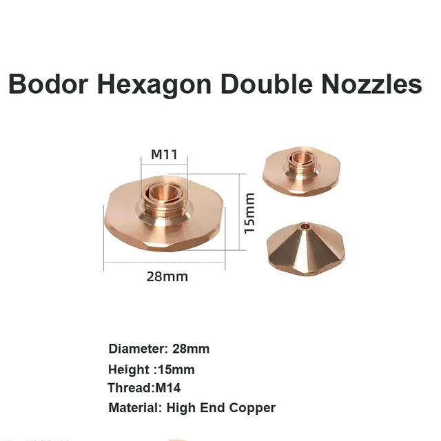 Bodor Hexágono Duplo Bicos D28