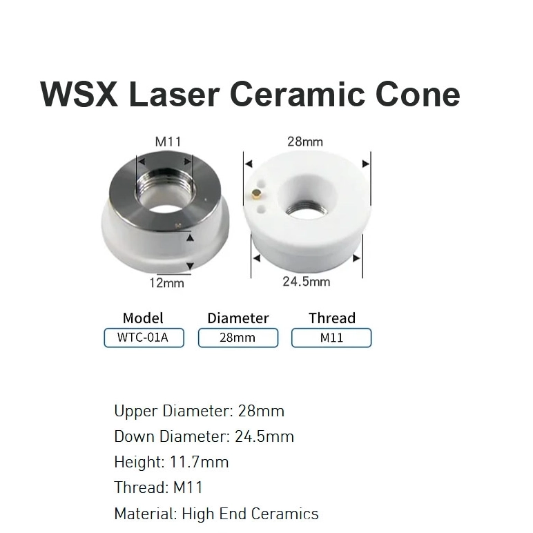 Cone Cerâmico Laser WSX D19.5mm