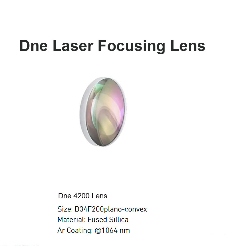 Lente de foco a laser Dne D34 F200 Plano-convexa 
