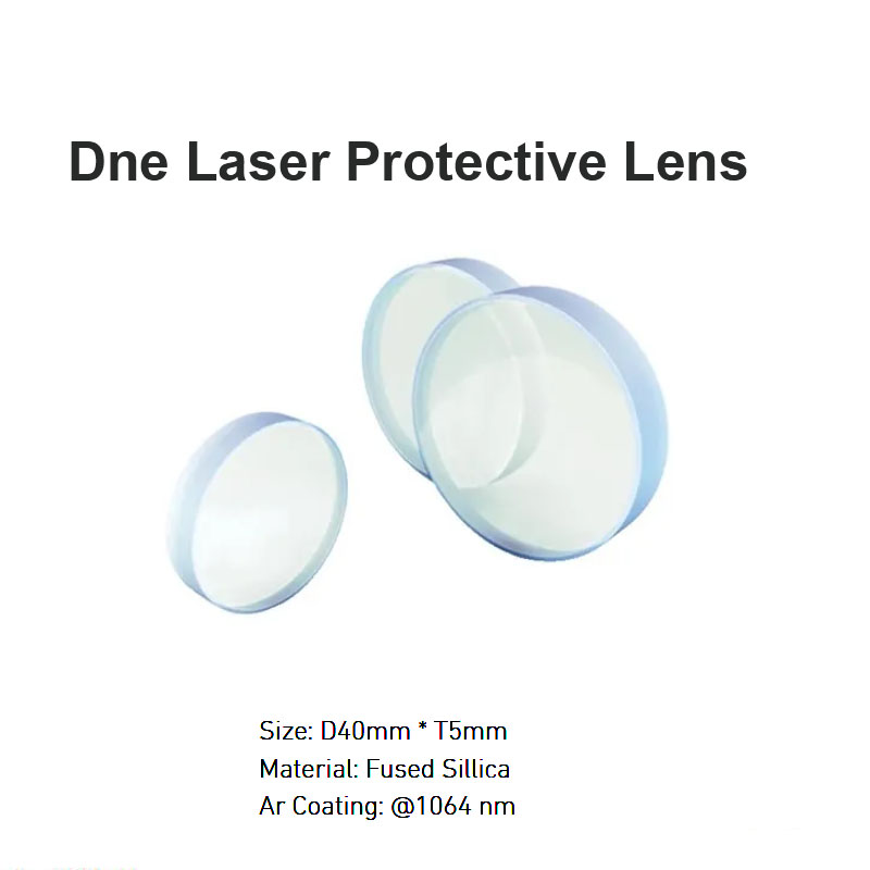 Lente de proteção a laser dne d40* t5mm